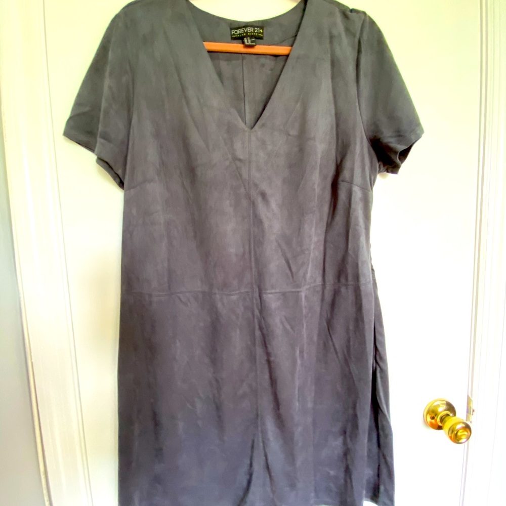 Forever 21 Plus, faux suede dress 2x